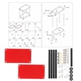 thumbnail image 3 of Mini Chariot Utilitaire Roulant, Chariot de Rangement d'Outils à 2 Niveaux, Chariot d'Outils Roulant sur Roues, Accessoires RC de Réparation pour Atelier Mobile de Garage pour 1/8 1/10 1/12 1/16, 3.4X1.7X3.3inch, 3 of 7