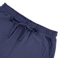 thumbnail image 4 of Mgmyaa Men's Linen Casual Board Shorts Classic Fit Drawstring Elastic Waist Shorts with Pockets, 4 of 8