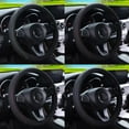 thumbnail image 2 of Wmool Sport Car Steering Wheel Covers Anti-Slip Leather Auto Cover Steering-wheel /, 2 of 8