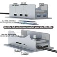 thumbnail image 2 of HUB MULTIPUERTO THANDBLE Mac mini M4 Dock 9 en 1 plateado, 2 of 8