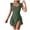 Green, variant on BOBOGOJP Women's Plus Size Bathing Suit One Piece Swim Dress Tummy Control Swimsuits Ruffle V Neck Swimwear Blue for Size L