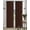 BROWN, variant on 2Pcs. SEMI-Sheer Window Panel curtains SOLID GROMMET PLAIN STYLE DRAPES MIRA