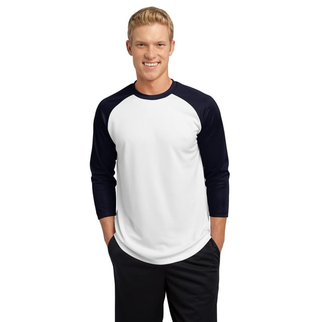 Jersey de béisbol Sport-Tek® PosiCharge®. ST205 Blanco/Azul Marino M deporte-tek ST205