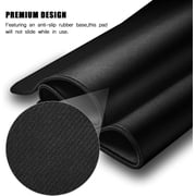 Extended Mousepad L Non-Slip Rubber Base Textured Weave Gaming Mouse Pad, Black \u2013 34.65x12-Inch Desk matt for Desktop