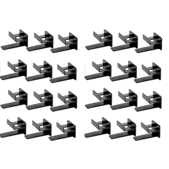 24Pcs Hat Hooks,No Drilling Hat Organizer Cowboy Hat Holder – Baseball Cap Hooks, Hat Rack for Wall, Adhesive Hat Hooks, Strong Hat Hanger to Display for Door Closet – Black