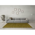 thumbnail image 3 of Ahgly Company Indoor Round Oriental Yellow Industrial Area Rugs, 7' Round, 3 of 4