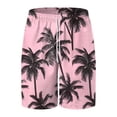 thumbnail image 4 of Gibobby Men's Swim Trunks Long Bathing Suits with Mesh Lining and Pockets Quick Dry Beach Board Shorts(M,Pink), 4 of 5