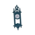 thumbnail image 4 of Reloj de pared para casa de muñecas a escala 1:12, modelo en miniatura, mini péndulo para decoración. Azul, 4 of 9