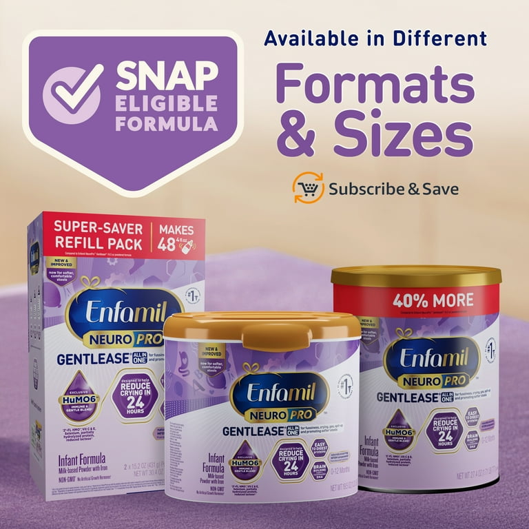 Enfamil NeuroPro Gentlease Powder Baby Formula, For Enfamil NeuroPro Gentlease Powder Baby Formula, For