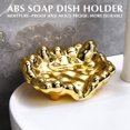 thumbnail image 4 of Electroplated Soap Dish with Drainage Holes and Anti-Slip Base for Keeping Bar Soap Dry in Bathroom Shower or Kitchen Sink Areas No Drilling Installation Required, 4 of 4