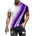 thumbnail image 2 of Mefallenssiah Hauts pour Hommes, Liquidation T-Shirt à Manches Courtes Imprimé Col Rond Mode Décontractée Manches Courtes, 2 of 5