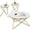 White & Gold, variant on HLR Modern Round Coffee Table and Side Table Set of 3,End Table with Faux Marble Top and Gold Metal Frame, Side Table for Living Room, Bedroom, Sofa and Couch, Gold Legs, White Marble Top