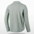 thumbnail image 6 of Plus Size Golf Shirts for Men Long Sleeve Button Collared Tshirts Shirt Big & Tall M-5X Casual Solid Stretchy Pullover Slim Breathable Workout Tops, 6 of 8
