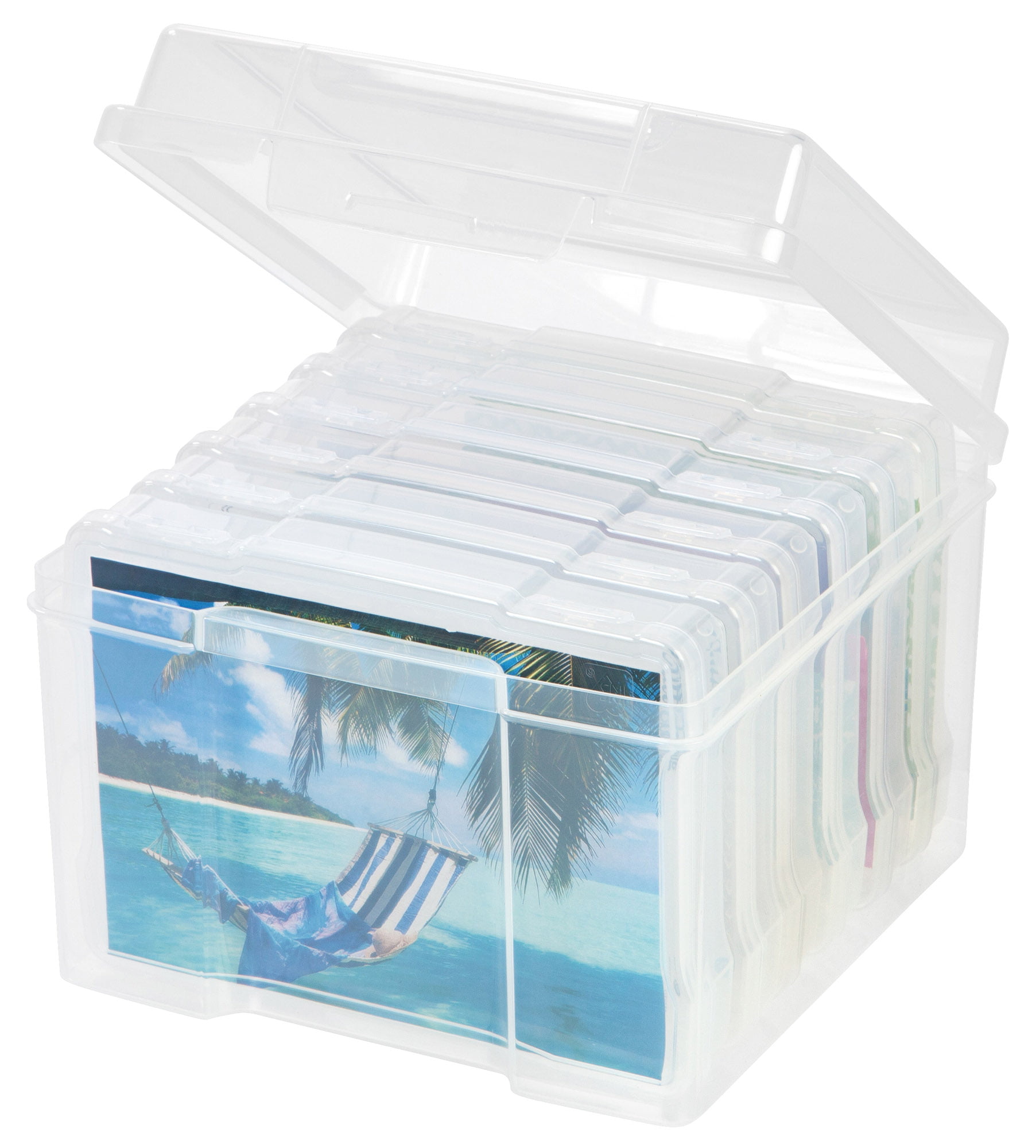585160 10 Pack Clear IRIS 4 x 6 Photo Storage and Embellishement Craft Case