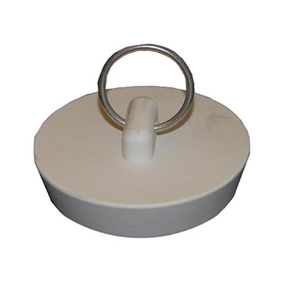 02-3211 1.63 in. White Hollow Rubber Sink Stopper, Pack Of 6