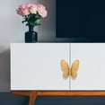 thumbnail image 6 of Sheng Yi Home Improvement,Hardware,A pair Nordic Style Brass Furniture Handles Gold Butterfly Cabinet Drawer Pulls, 6 of 11