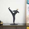 thumbnail image 4 of 2x resina ejercicio escultura creativa estatua decoración colección adornos, 4 of 5