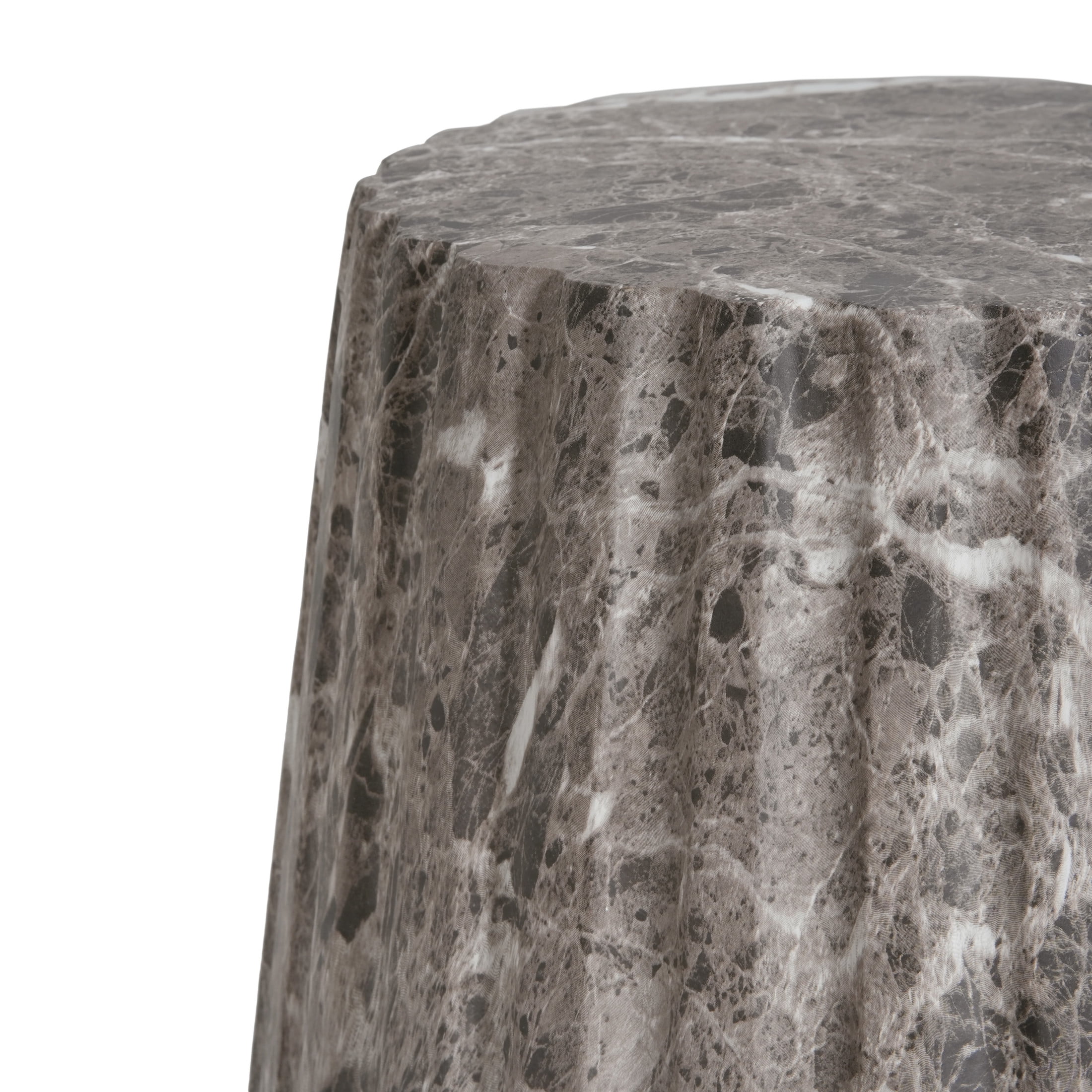 Christopher Knight Home Cylindrical Side Table, Lightweight Concrete Round End Table for Indoor & Outdoor Use, Brown
