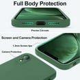 thumbnail image 4 of TEMOGU-Compatible with iPhone XR Case, Upgraded Liquid Silicone with [Flat Edges] [Camera Protection] [Soft Anti-Scratch Microfiber Lining] Phone Case for iPhone 10 XR 6.1 inch - Green, 4 of 4