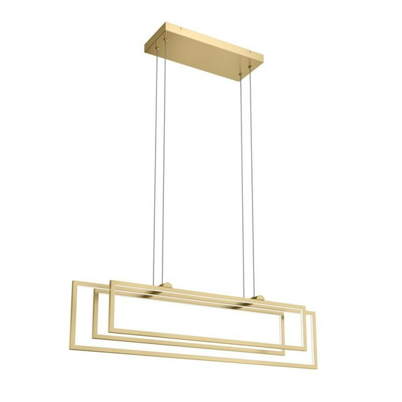Elan Lighting - Jestin - 3 LED Linear Chandelier In Minimalist Style-38.15