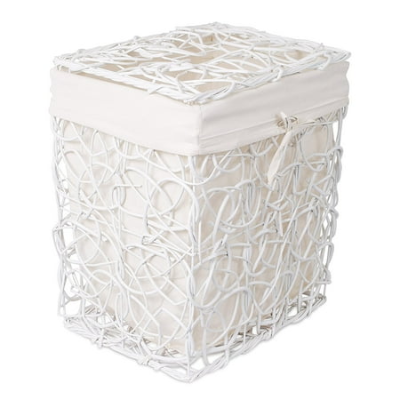 Birdrock Home Decorative Willow Laundry Hamper With Liner Woven