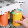 thumbnail image 4 of Organizador de latas de refresco para refrigerador, soporte ajustable para latas de refresco, colgador para latas de cerveza, capacidad para 8 latas, para despensa y estante del refrigerador., 4 of 7