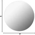 thumbnail image 7 of 28" Deluxe Contemporary White Circular Aluminum Mirror, 7 of 7