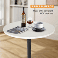 thumbnail image 7 of FDW Portable Round Pub Table, White, 7 of 7