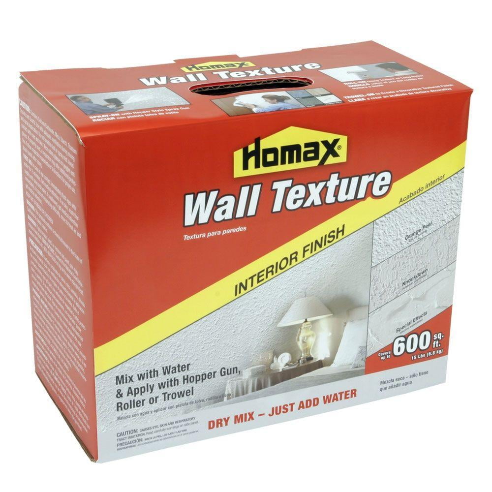 Homax Wall Texture Dry Mix, Knockdown, 15lbs