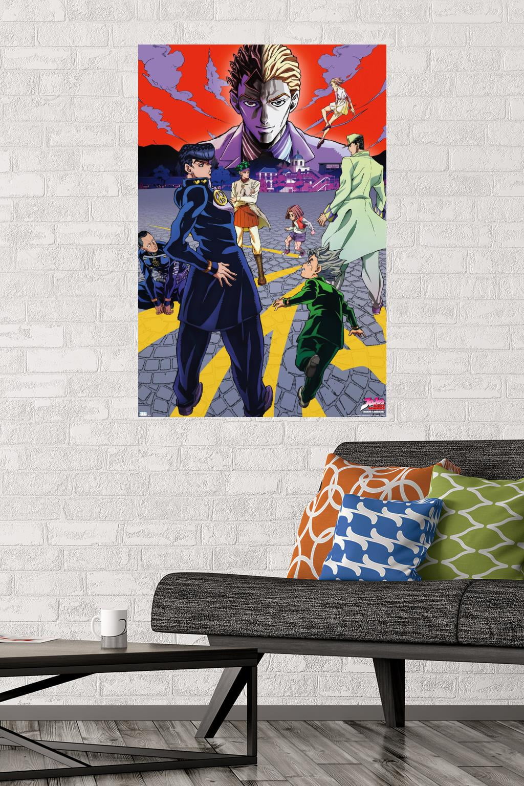 JoJo's Bizarre Adventure - Season 3 Key Art Wall Poster, 22.375 x