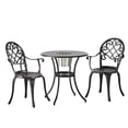 thumbnail image 2 of Cast Bistro Set for Outdoor Use | Keeps Beverages Chilled | Aluminum Material | Comes with 2 Chairs and Table, 2 of 6