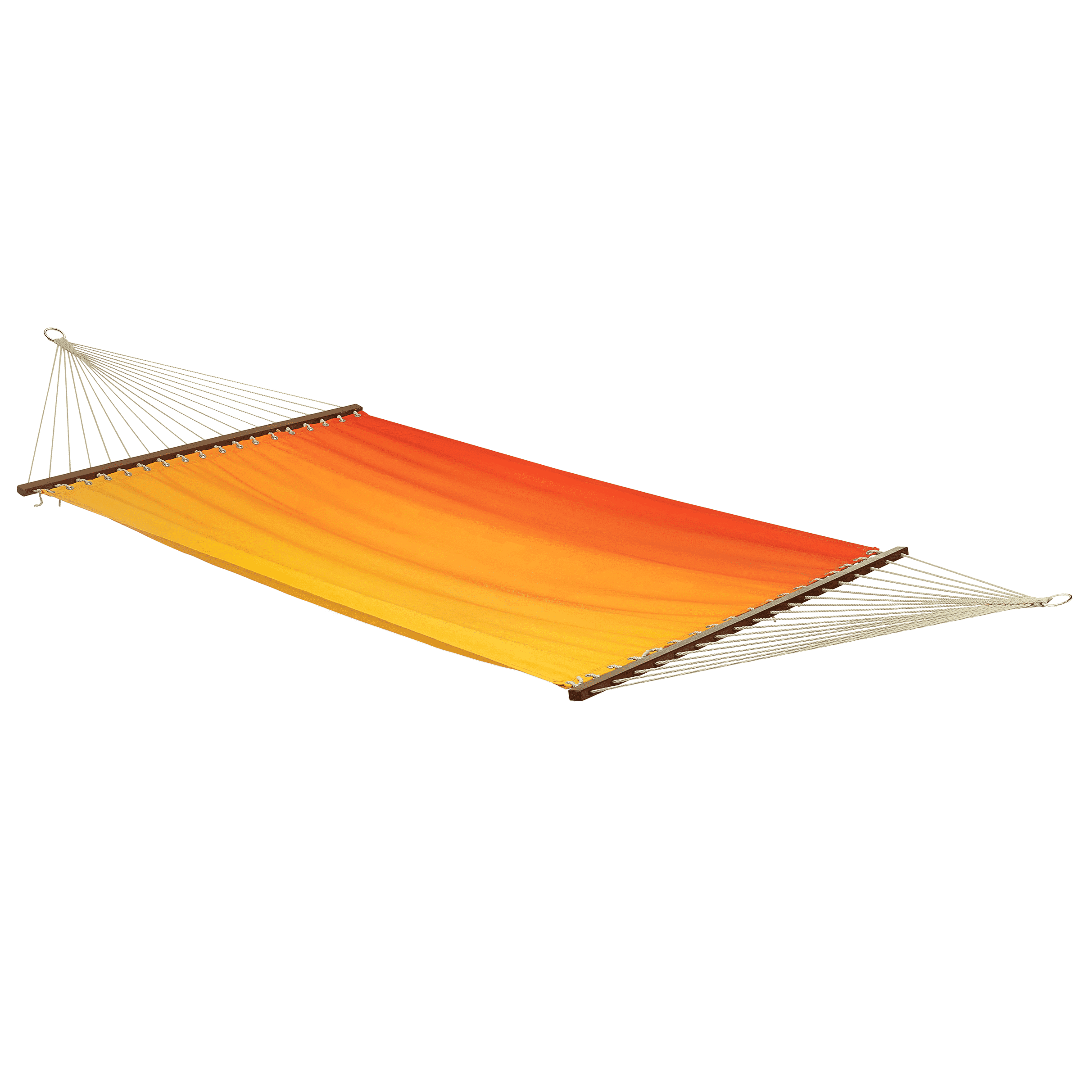 Fab Habitat Ombre Recycled Polyester Hammock - Big Sur - Sunset - Indoor/Outdoor, Quick Dry, 2 Person 460 lbs Capacity - Patio, Poolside, Backyard, Garden, Beach, Balcony - 12-14 ft Adjustable