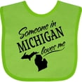 thumbnail image 3 of Inktastic Someone in Michigan Loves Me Boys or Girls Baby Bib, 3 of 4