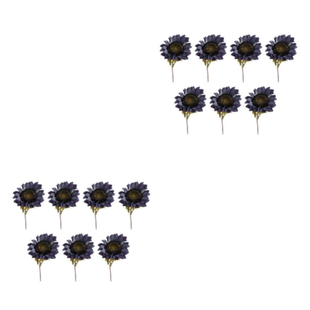 Ramo de Flores Artificiales Inteprter 7 Uds Girasoles Decoración Azul