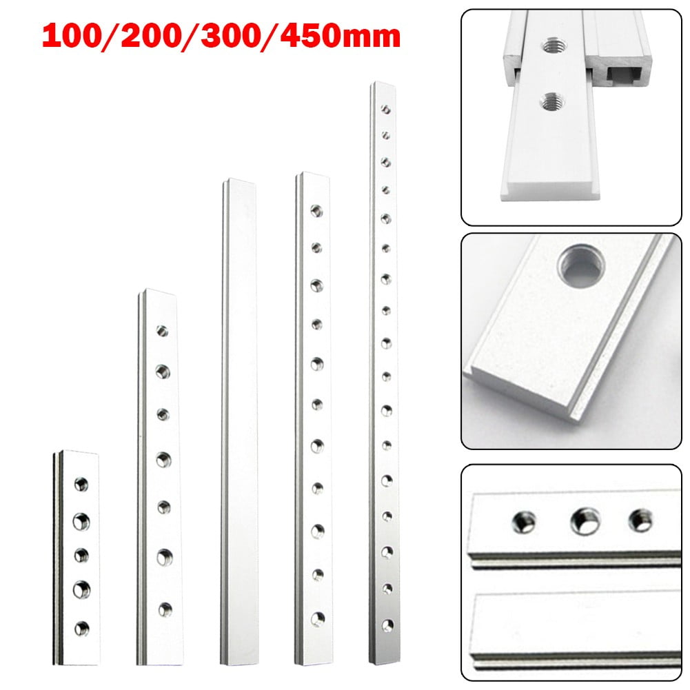 Aluminium Alloy T-Tracks Slot Miter Track Jig Woodworking Miter Track Miter Bar Slider Table Saw Gauge Rod T Slider 100-450Mm 300Mm Type A Smile Home