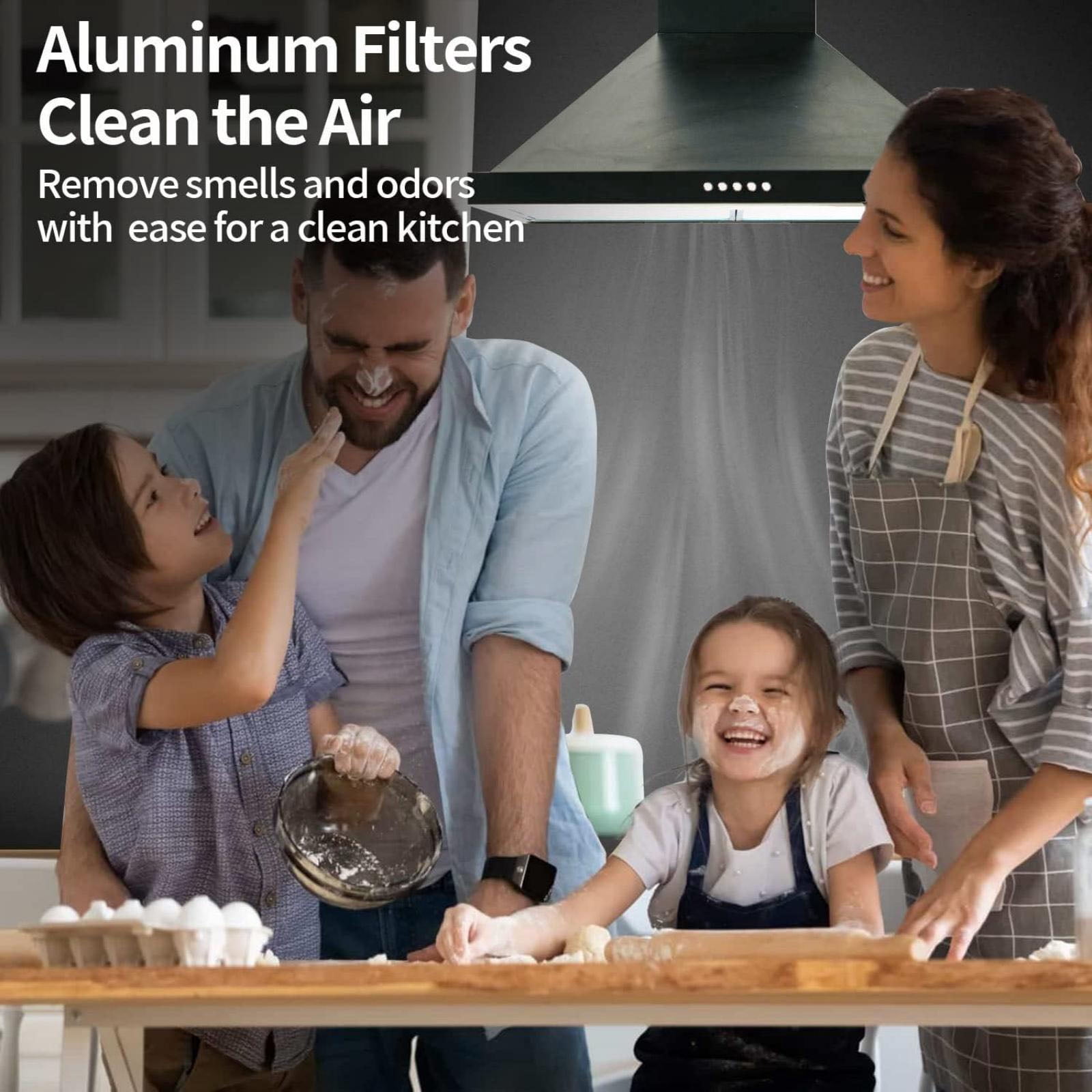 GUYUTING Replacement Range Hood Filter for BPS1FA30 30 Inch Allure Series 5 Layer Aluminum Grease Filter 2 Pk