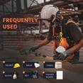 thumbnail image 5 of Pinzas para Guantes de Trabajo, 24 Pinzas en Forma de Z A Granel para Cinturones de Herramientas y Cascos de Construcción, con Anticaídas., 5 of 5
