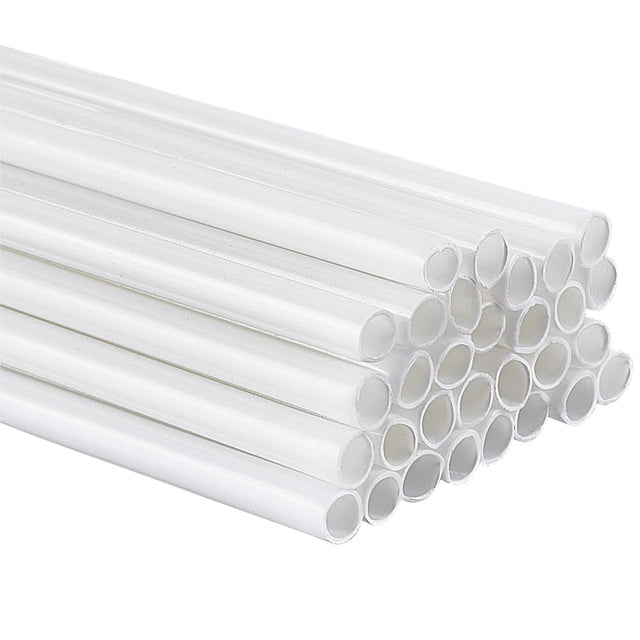 30 tubos redondos de plástico de 9,8 pulgadas de largo, varillas de plástico para modelar, de 2,5 mm de diámetro interior y 4 mm de diámetro exterior.