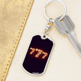 thumbnail image 6 of 777 Gambler Stainless Steel or 18k Gold Premium Swivel Dog Tag Keychain, 6 of 16