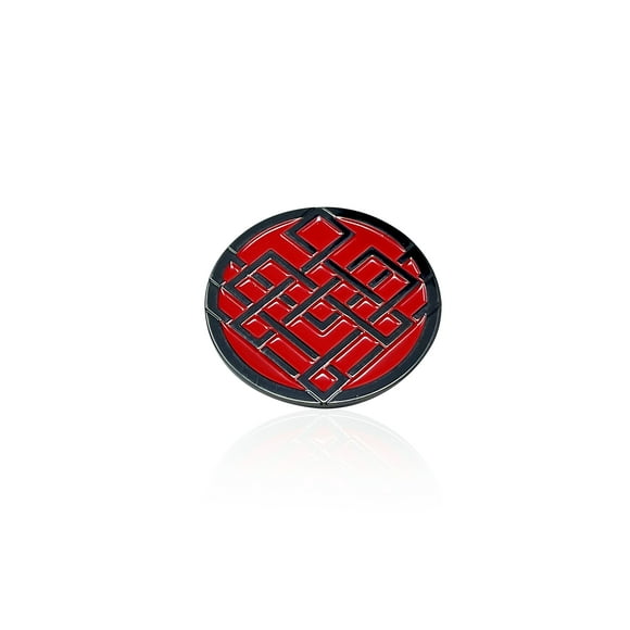 Marvel Studios: Shang-Chi, The Legend of Ten Rings, Red Armor Icon Symbol Enamel Lapel Pin - 1.37"