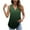#02Green tank top woman, variant on yoeyez Tank Tops for Women Plus Size Sleeveless Lace Trimmed V Neck Pleated Blouse Dressy Casual Loose Flowy Tunic Shirts Vest for Spring Summer Black,L