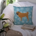 thumbnail image 3 of Carolines Treasures BB3547PW1414 Winter Snowflake Pug Fabric Decorative Pillow, 3 of 4