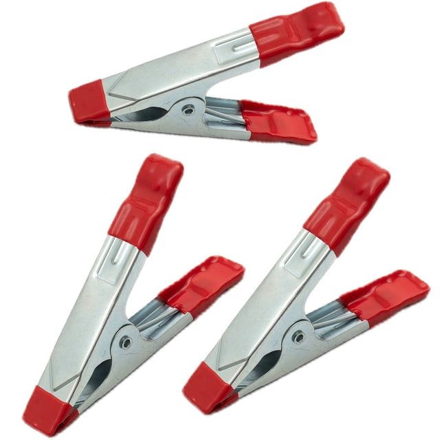 Lefu 3PCS Metal A-shaped Clip 4 inch Spring Clamps Fixed Woodworking Grip repair Tool
