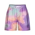 thumbnail image 5 of biudgviw Summer Shorts for Women Tie Dye Drawstring High Waisted Casual Shorts Boho Beach Vacation Shorts with Pockets, 5 of 5