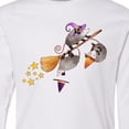 thumbnail image 4 of Inktastic Halloween Opossums on Broom Long Sleeve Youth T-Shirt, 4 of 5