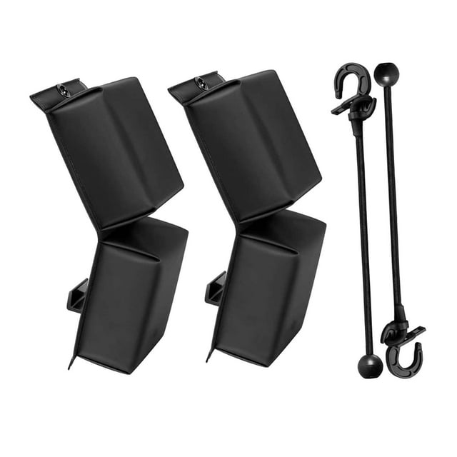 2 protectores resistentes para guardabarros de PWC, color negro, fáciles de guardar con cordones elásticos, prácticos accesorios para guardabarros