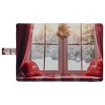 thumbnail image 4 of PKQWTM Merry Christmas Happy Holidays Christmas Window Winter Forest Book Cover Book Protector Book Sleeve Book Pouch Book Bag 6x9 inch, 4 of 4