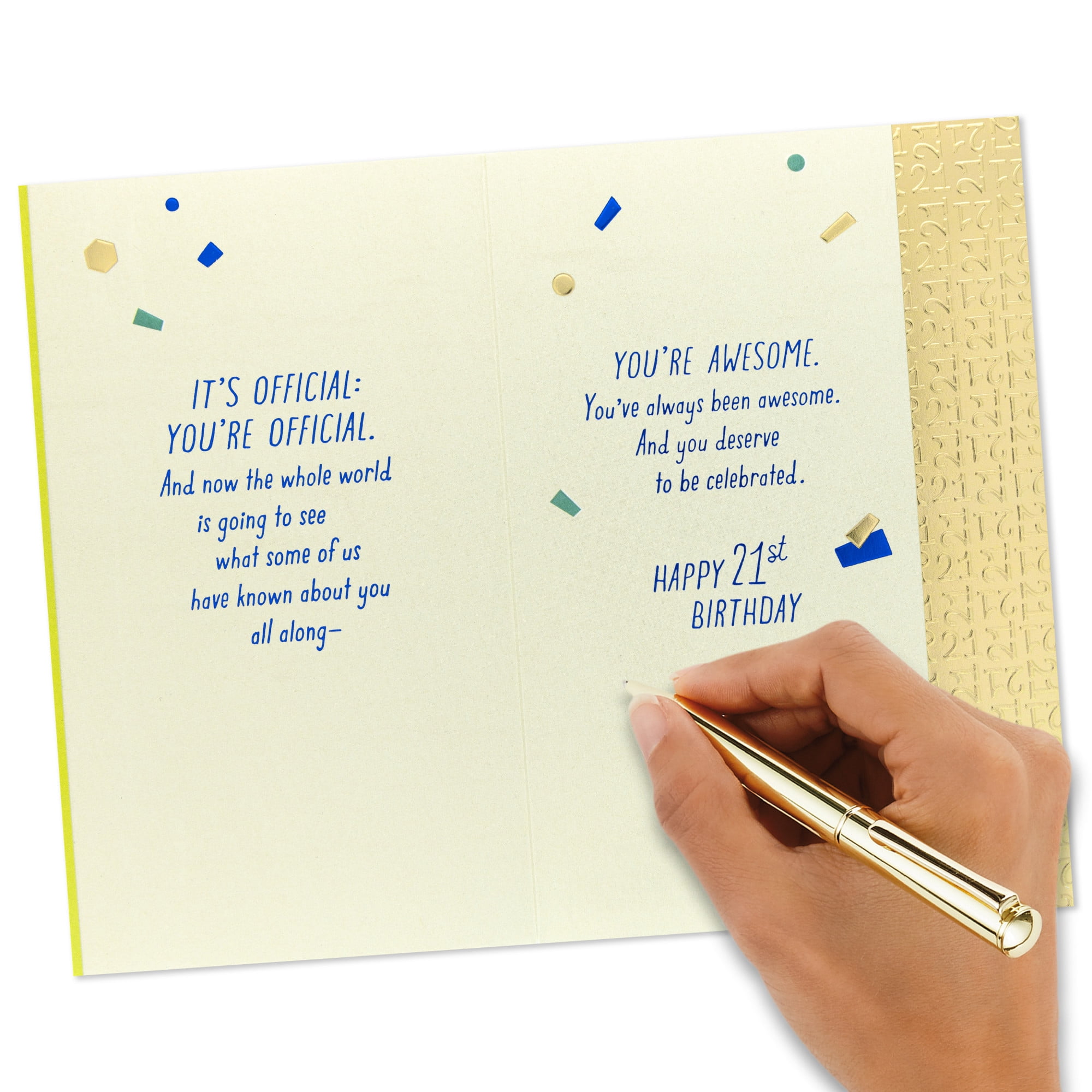 Hallmark 21st Birthday Card (You're Awesome)