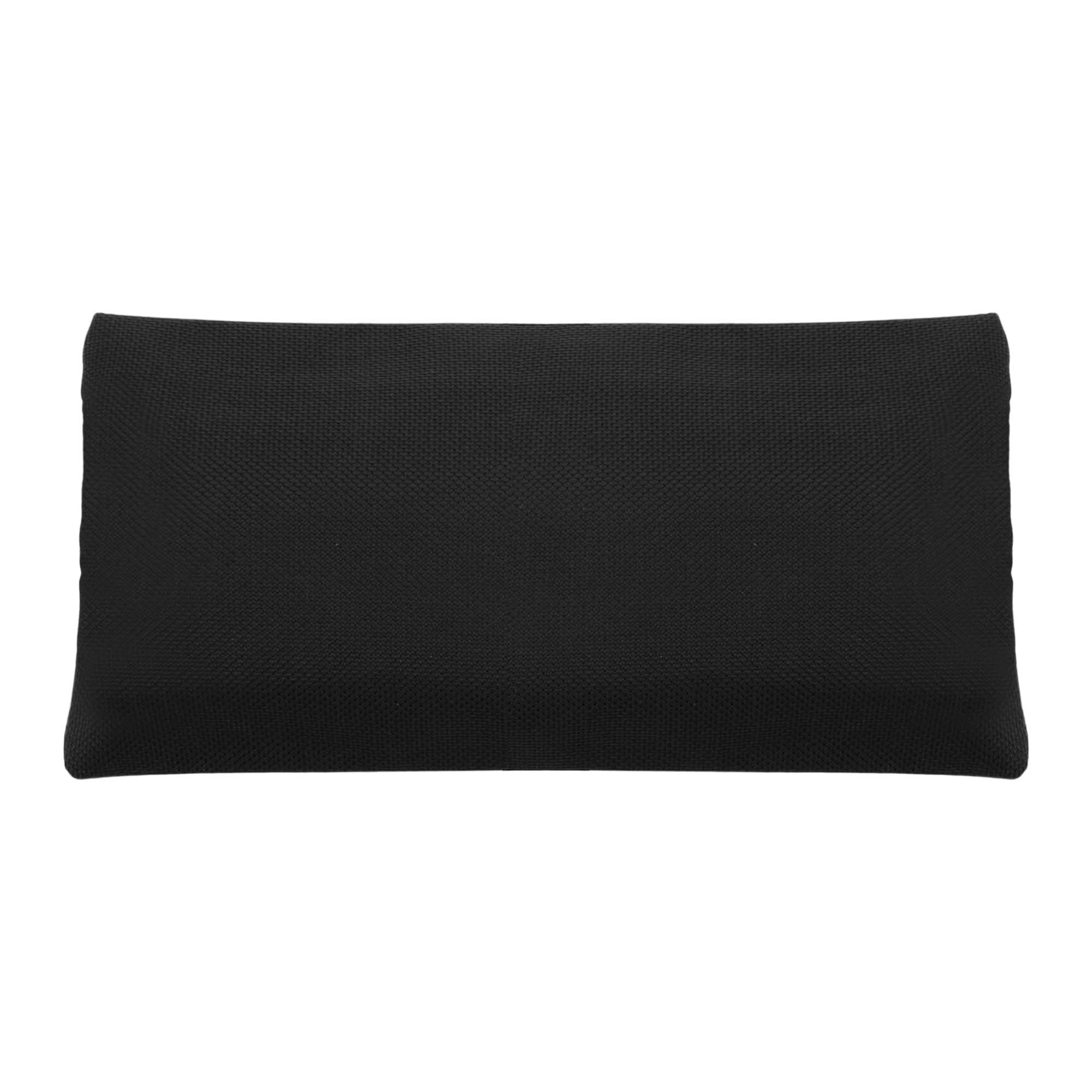 Unique Bargains Pencil Case Canvas Large Capacity Stationery Pen Bag for Office Black