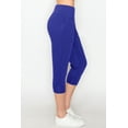 thumbnail image 4 of ALWAYS Women's Slimfit Super Soft Highwaisted Capri Joggers with Pockets - Royal Blue Small, 4 of 6